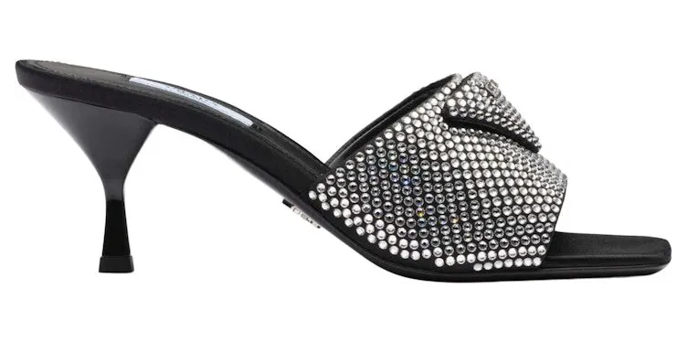 Prada 65mm Crystal Heeled Sandals Black Satin (1XX608_2AWL_F0T7O_F_065)