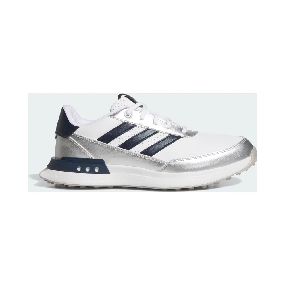 adidas S2G 25 Leather Spikeless Golf Cloud White Night Indigo Grey Two (JR6952)