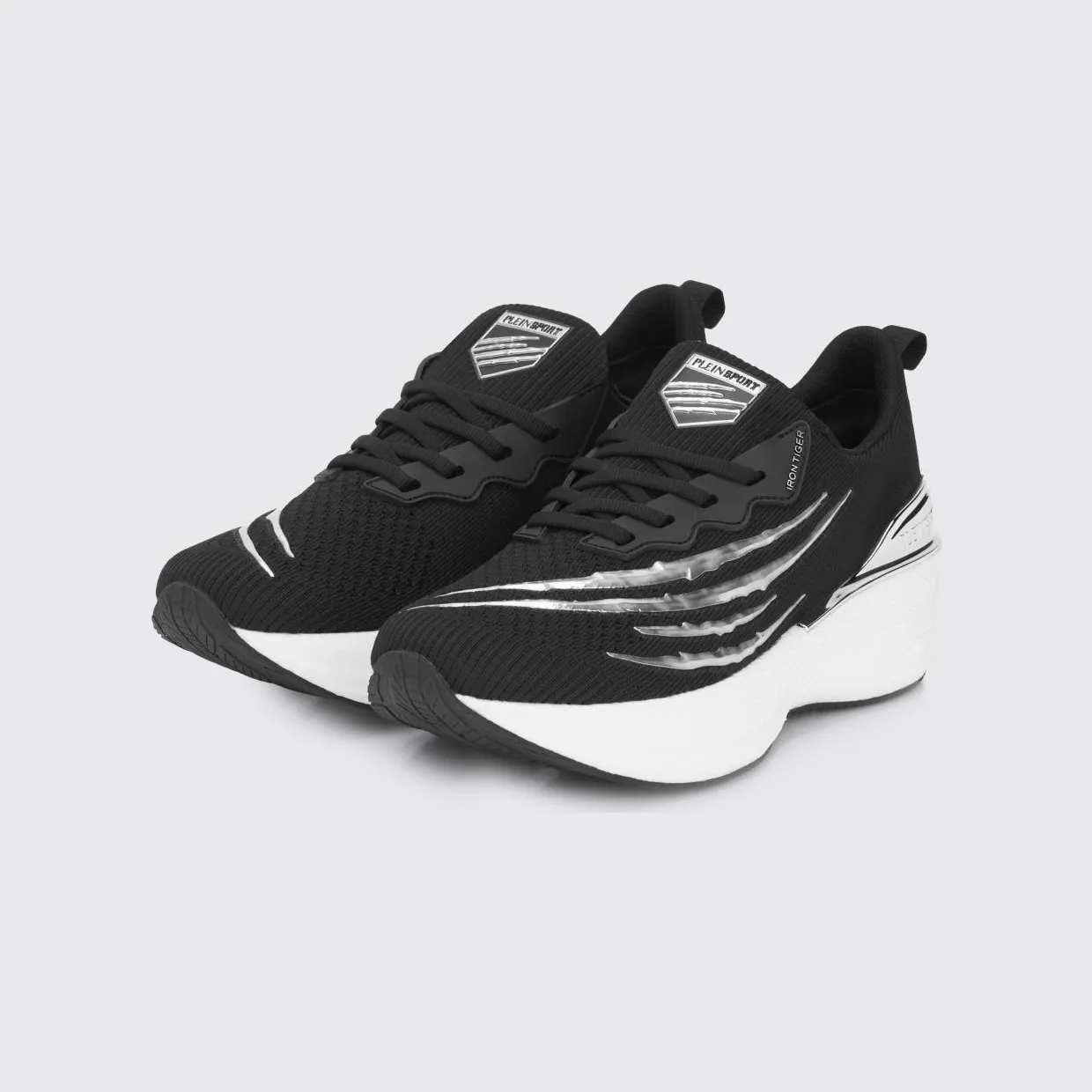 Plein Sport Iron Tiger Polyester Sneakers Black 1 (AAESUSC0844STE003N0291)