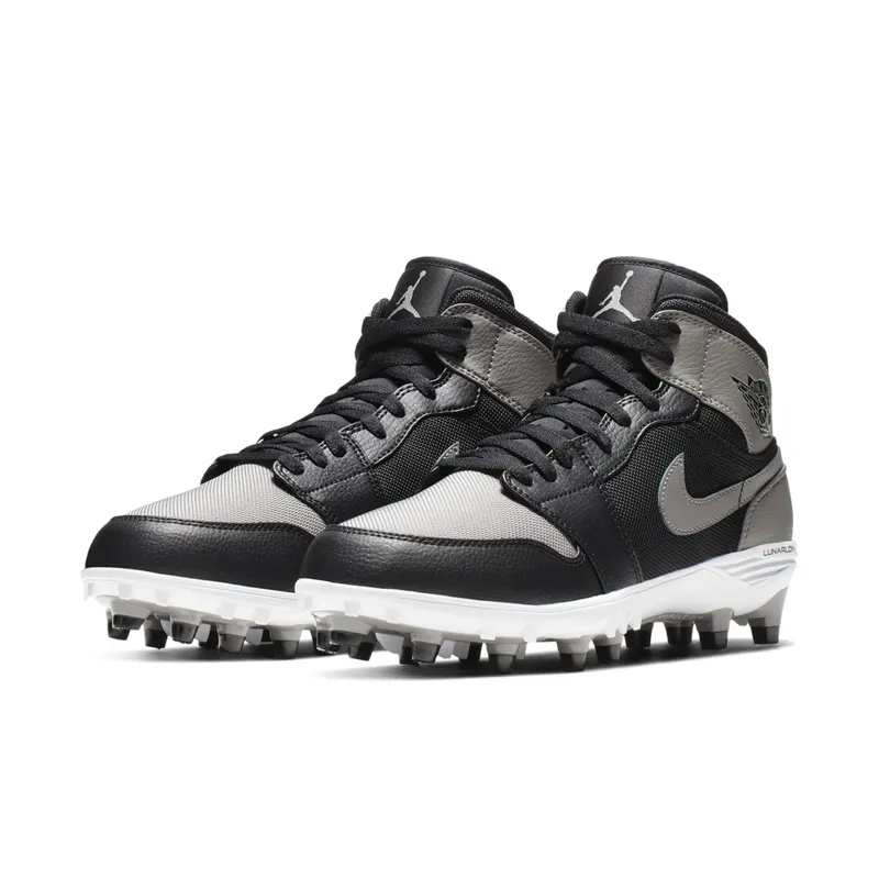 Jordan 1 TD Mid Shadow Black/Soft Grey-White-Soft Grey (AR5604-002)