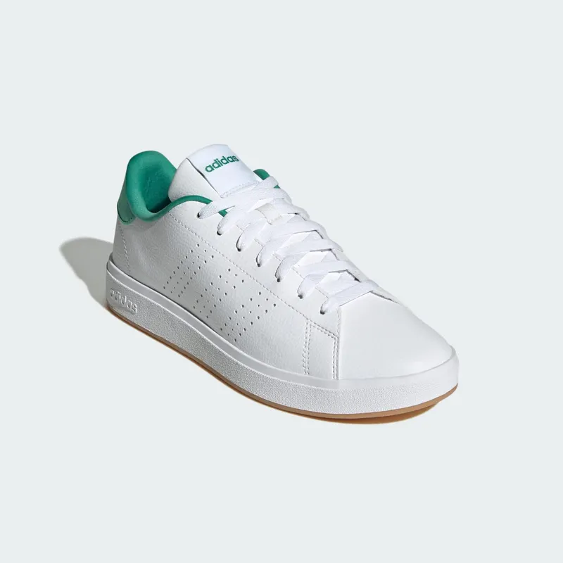 Adidas Advantage Base 2.0 Cloud White / Cloud White / Semi Court Green (JQ0386)