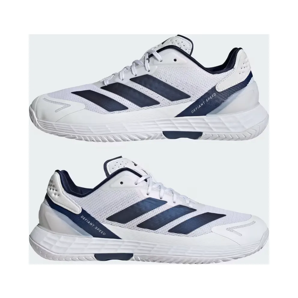 adidas Defiant Speed 2 Tennis “Cloud White / Dark Blue / Core Black” (JR1746)
