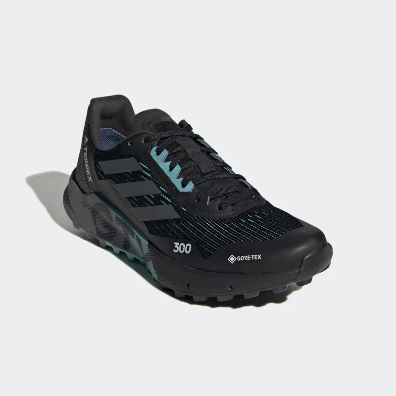 Adidas Terrex Agravic Flow 2.0 GORE-TEX Trail Running Core Black / Grey Six / Mint Ton (H03382)