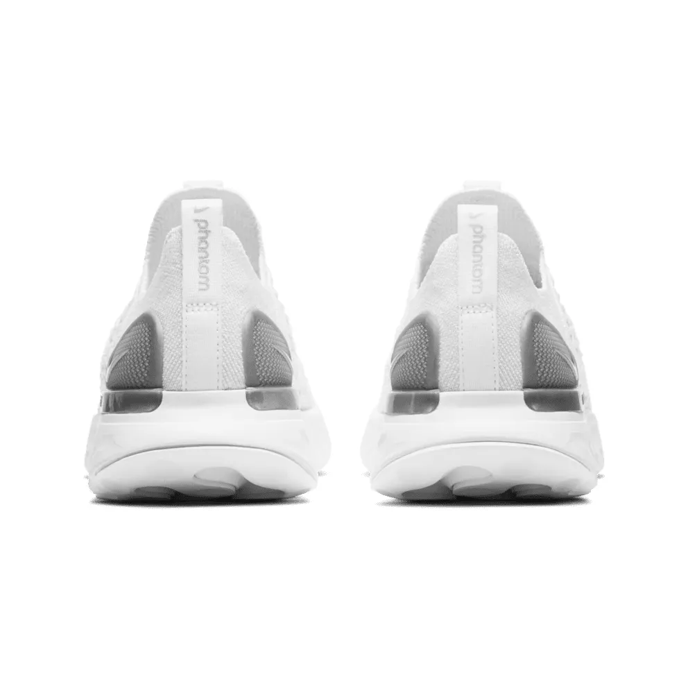 Nike React Phantom Run Flyknit 2 White Pure Platinum (W) White/White-Pure Platinum-Metallic Silver (CJ0280-100)