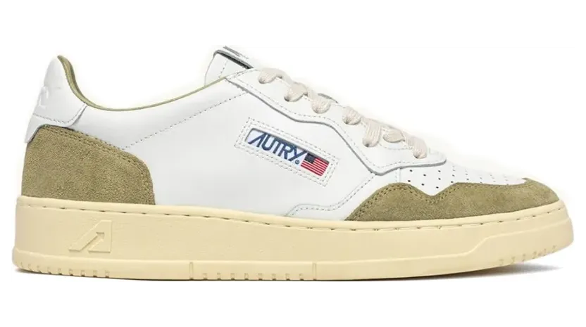 Autry Medalist Sneakers mit Kontrasteinsatz – Weiß (AULWFT06)