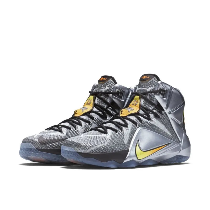 Nike LeBron 12 Flight Wolf Grey/Bright Citrus-Black (684593-080)