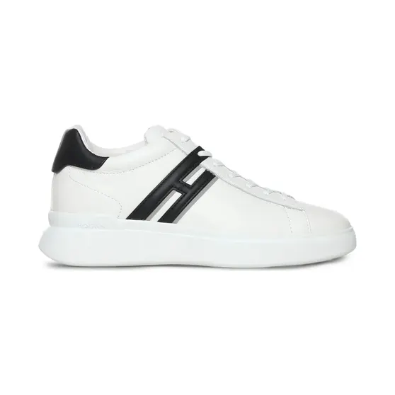 Hogan H580 leren sneakers met logodetail – Beige (HXM5800DV42UXS)