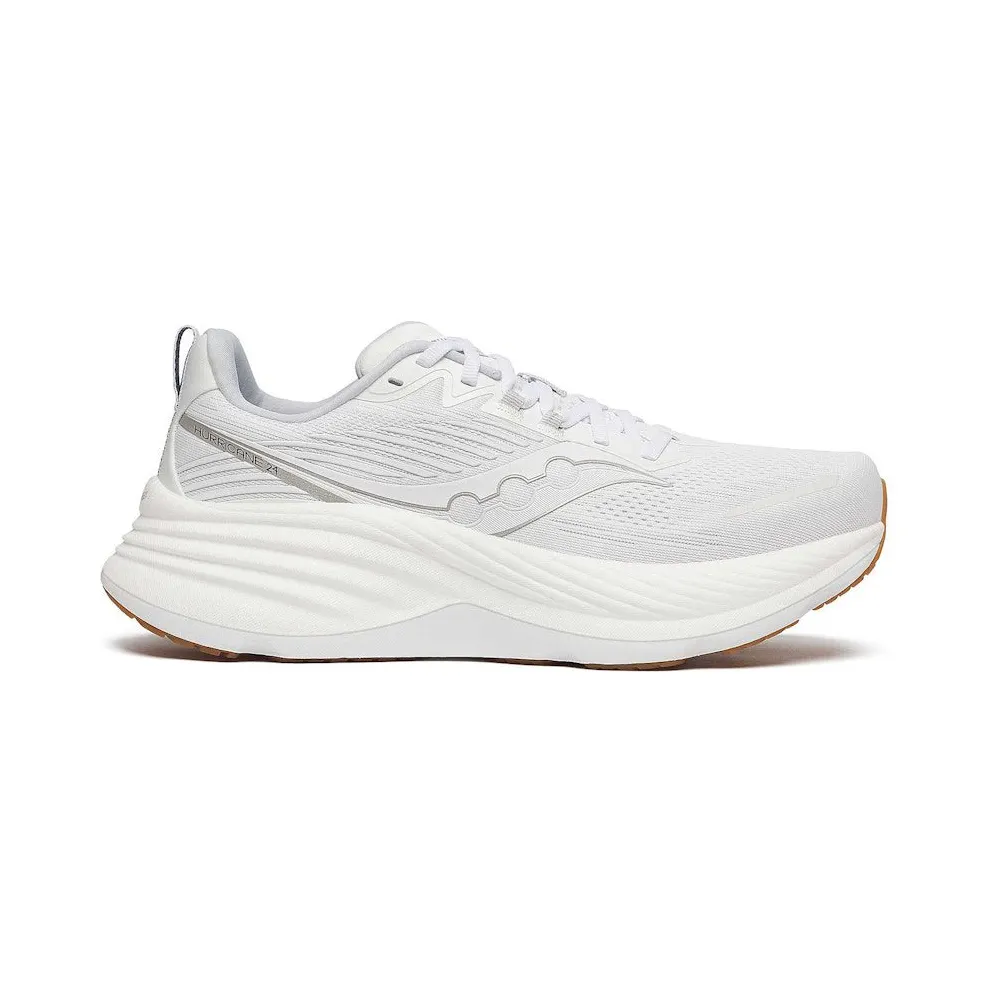 Saucony Hurricane 24 White Silver Gum (S20933-104)