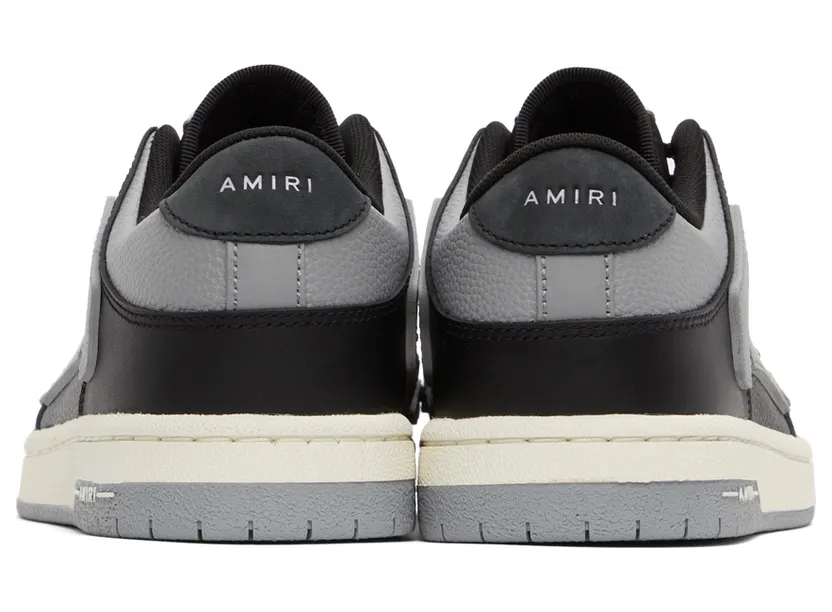 AMIRI Black & Grey Low Skel Top Sneaker (SS22MFS003) (4)