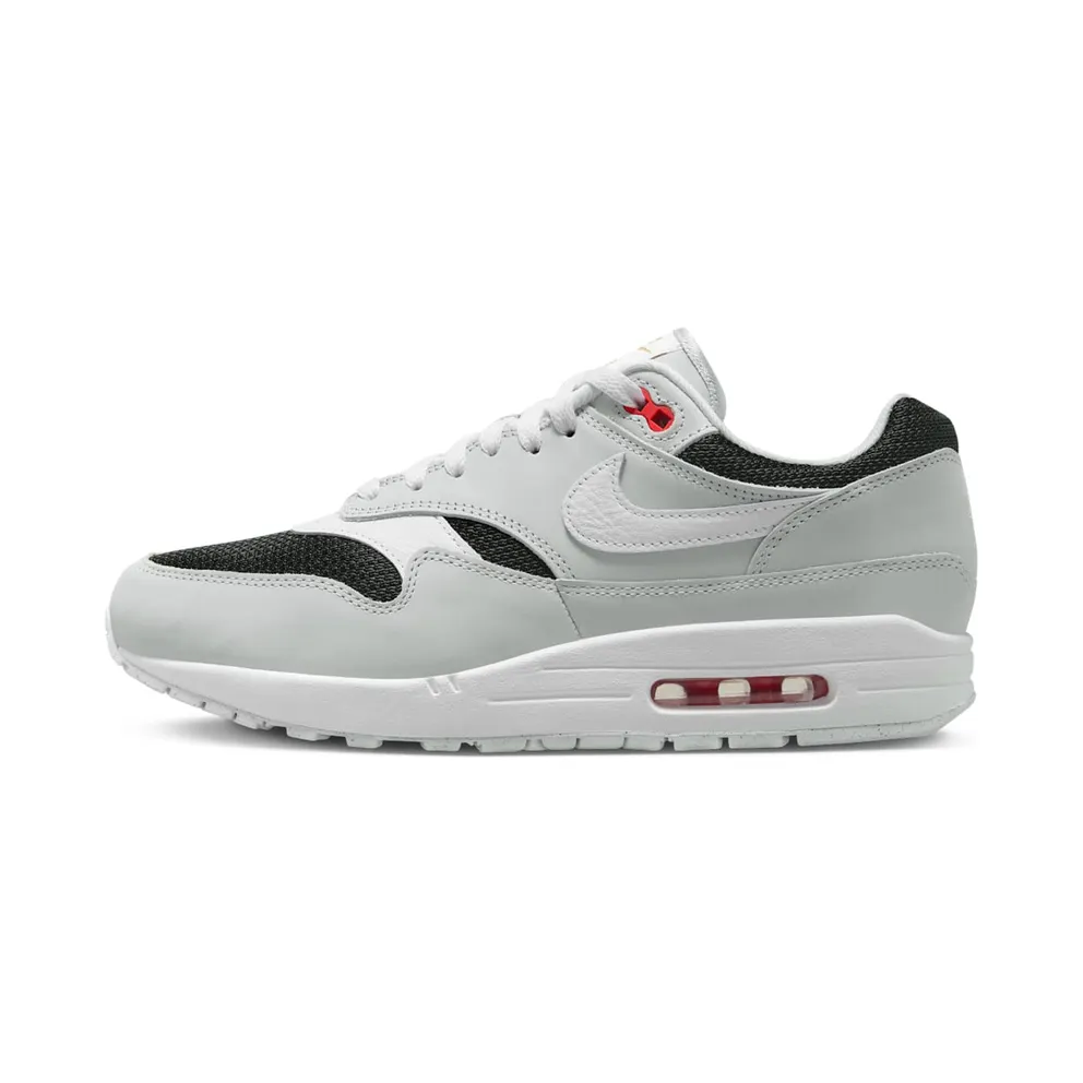 Nike Air Max 1 Premium Pure Platinum/Black/Sport Red/White (FD9081-001)