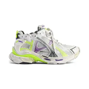 Balenciaga Runner White Neon Yellow Purple (772774W3RMU9715)