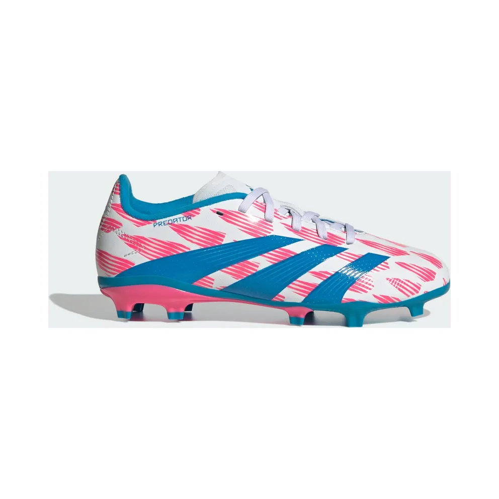 adidas Predator League FG Cloud White Solar Blue Solar Pink (IF6352)