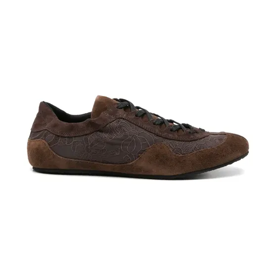Cecilie Bahnsen Blaise met geborduurde bloemen “Brown” (226FTW30001)