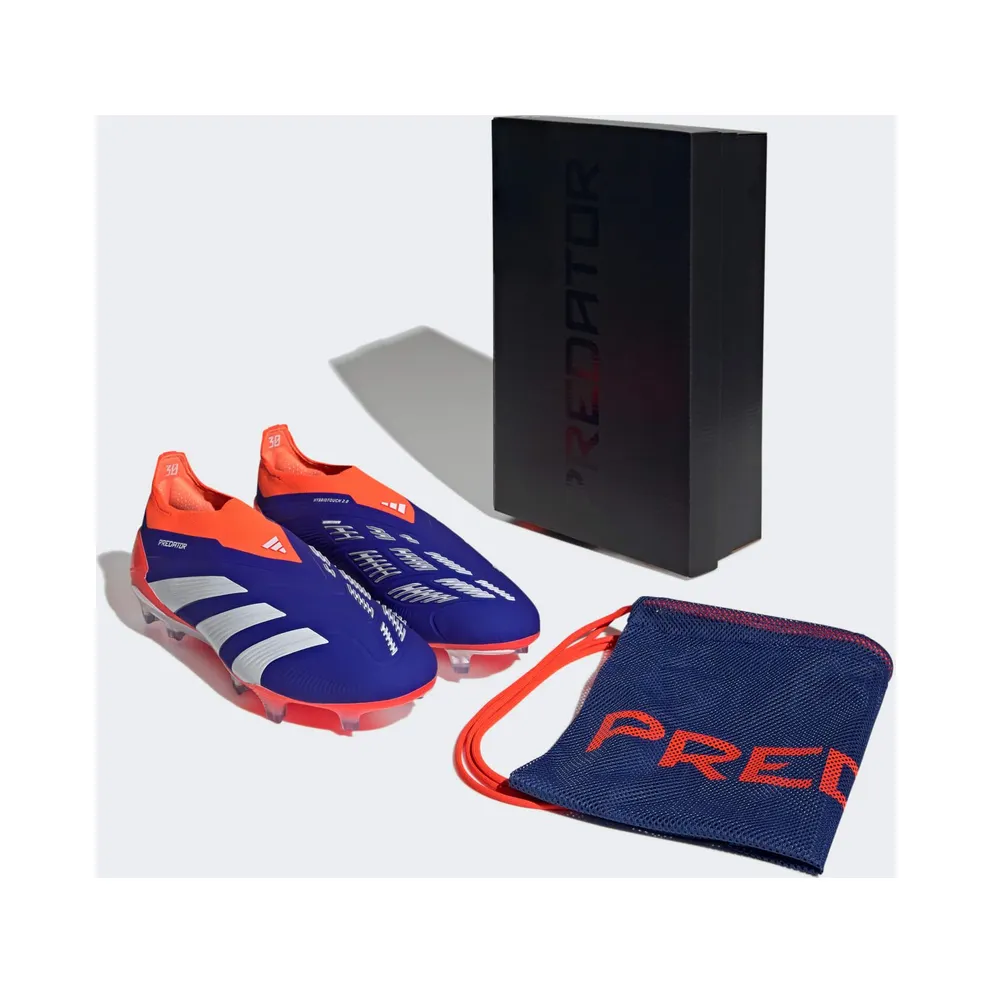 adidas Predator Elite Laceless FG Lucid Blue Cloud White Solar Red (IF6447)