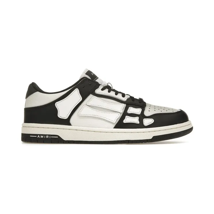 AMIRI Skel Top Low Black White (PXMFS002-004)