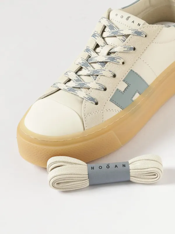 Hogan Crosswind Leather Sneakers Gnawed Blue (HXW7050GB00V1N0RVJ) (3)