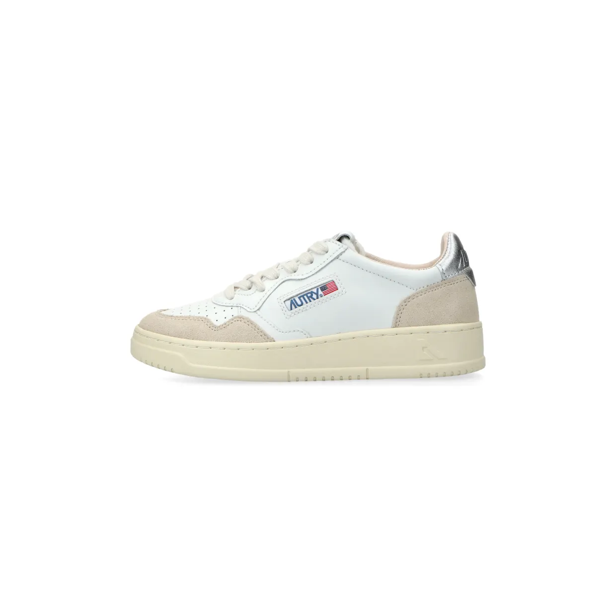 Autry Medalist Low W (leat / suede white / silver) – AULWLS74