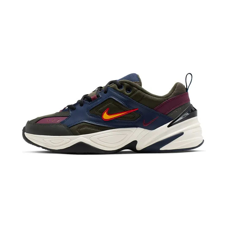 Nike M2K Tekno “Midnight Navy / Bordeaux / Sequoia / University Gold” (AV4789-401)