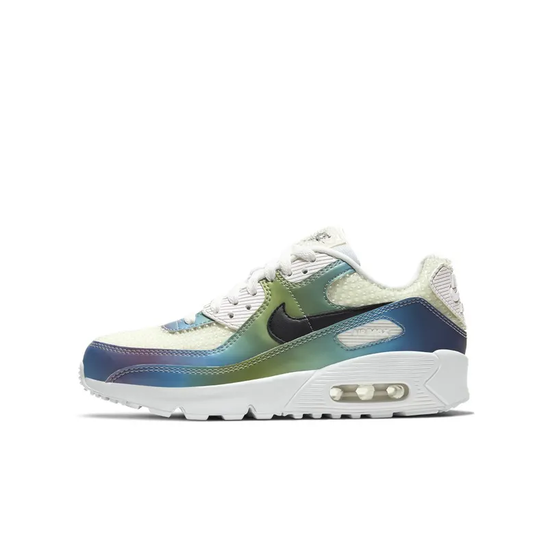 Nike Air Max 90 Bubble Pack White (GS) Summit White/Black-Multi-Color-White (CT9631-100)