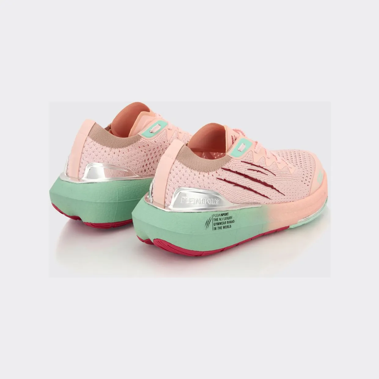 Plein Sport Atomic Speed Crochet Knit Sneakers Green (SAFSUSC0856STE003N0322) (2)