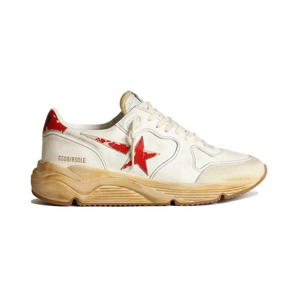 Golden Goose Running Sole White Red (GMF00126.F003460.10575)