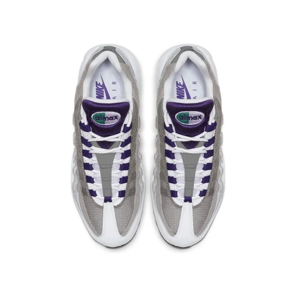 Nike Air Max 95 Grape Snakeskin White/Court Purple-Emerald Green-Wolf Grey-Light Charcoal-Black (AO2450-101)