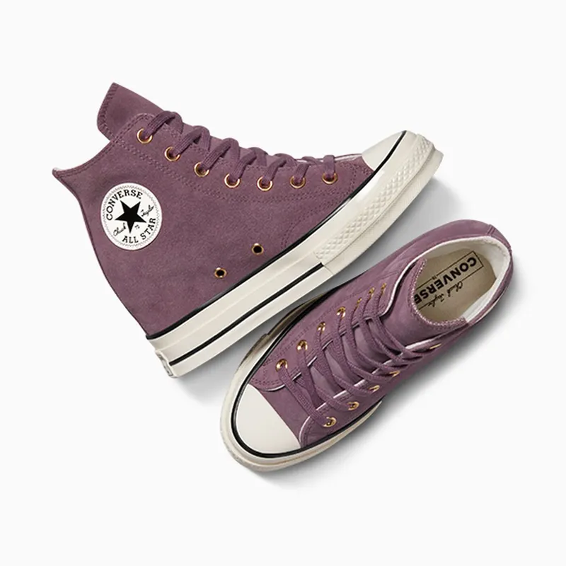 Converse Chuck 70 Wedge Platform Suede Trail Mixed/Egret/Black (A13834C)