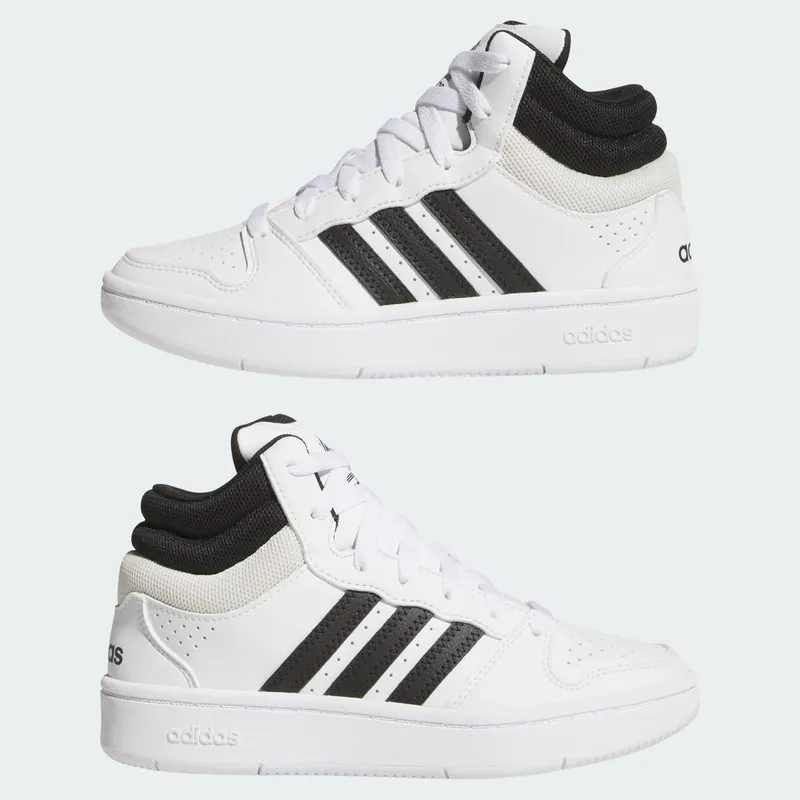 Adidas HOOPS MID CLASSIC Shoes Cloud White / Core Black / Orbit Grey (KI1077)