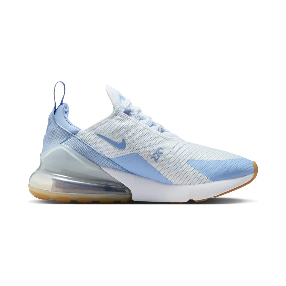 Nike Air Max 270 “White Blue Tint Gum Light Brown Aluminum” (HJ3222-103)