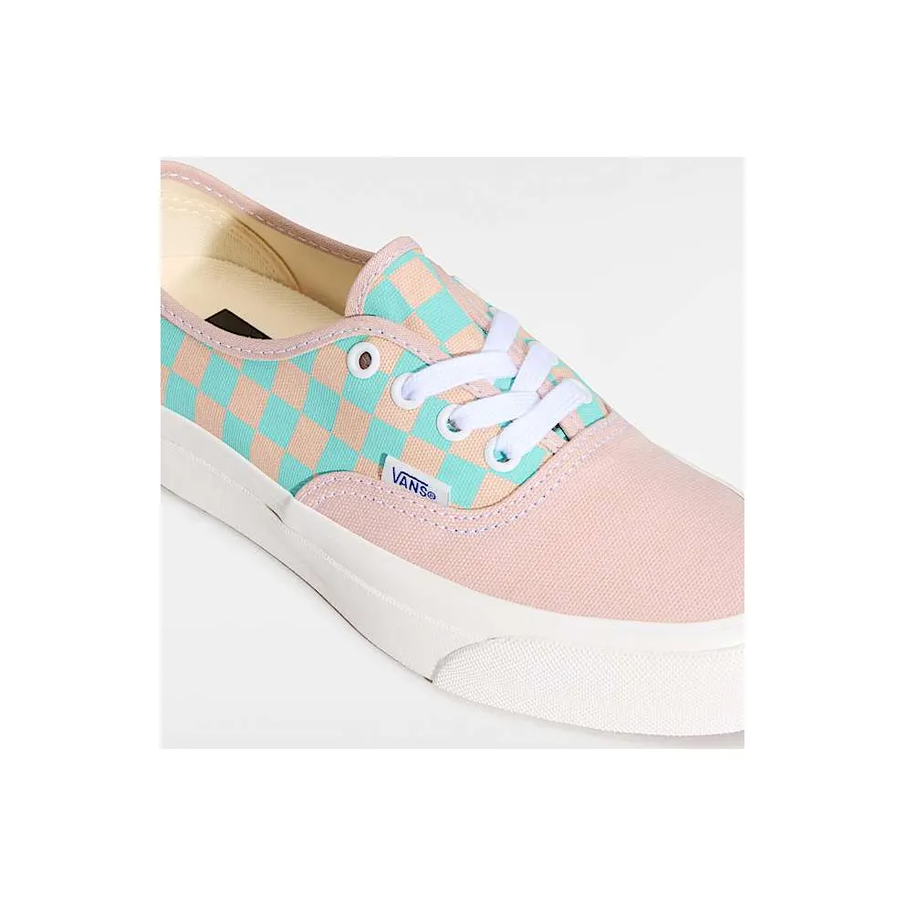 Vans Premium Authentic Sepia Rose Pink Teal Blue Checkerboard (VN000EBNO3N)