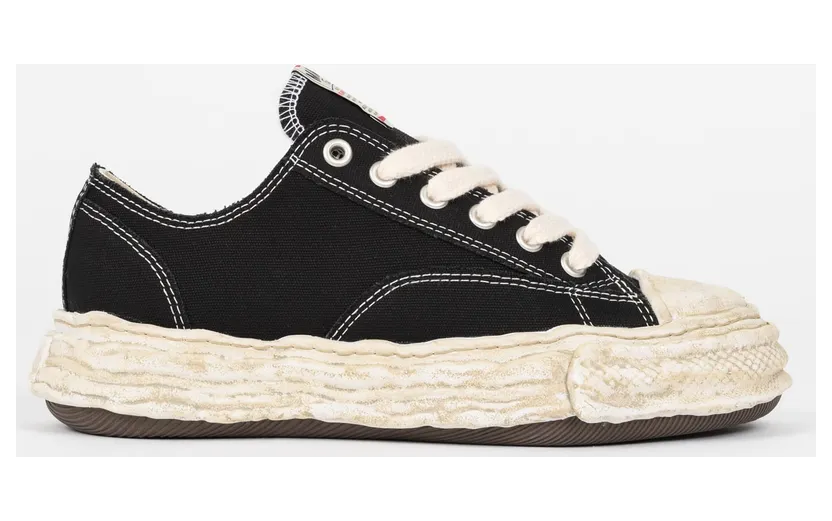Maison Mihara Yasuhiro Peterson 23 OG Dyed Sole Canvas Low “Black” (A13FW713-BLK)