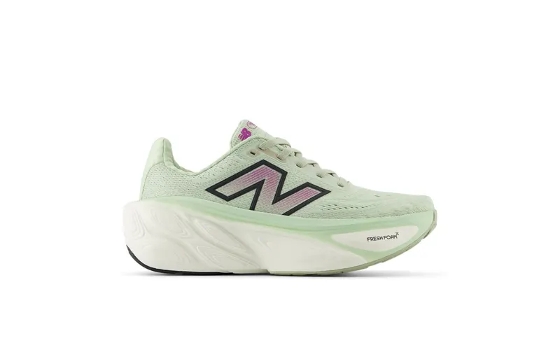 New Balance Fresh Foam X More v5 Natural Mint Purple Fuchsia Black (WMORLM5)