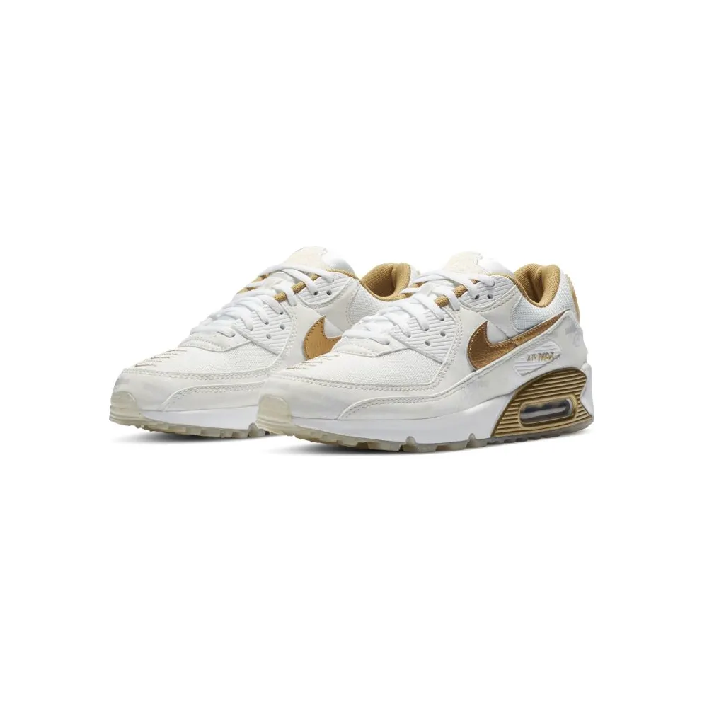 Nike Air Max 90 Worldwide White Gold (W) White/Metallic Gold (DA1342-170)