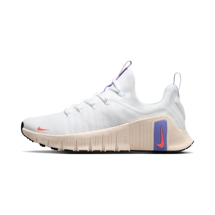 Nike Free Metcon 6 Womens “White / Violet Mist / Chalk / Hot Lava” (FJ7126-114)