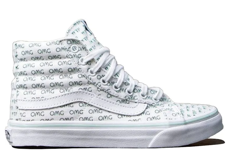 Vans Sk8-Hi Slim Sayings OMG White (VN02R2MUR)