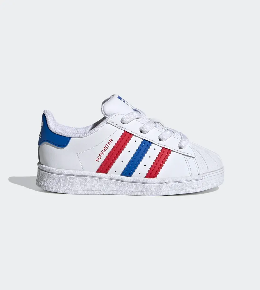 adidas Superstar Cloud White / Blue / Scarlet (FW5849)