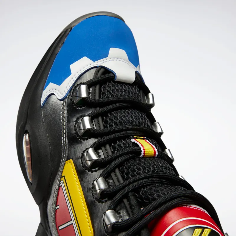 Adidas Power Rangers Question Mid Black / Silver Metallic / Vector Red (GY0590)