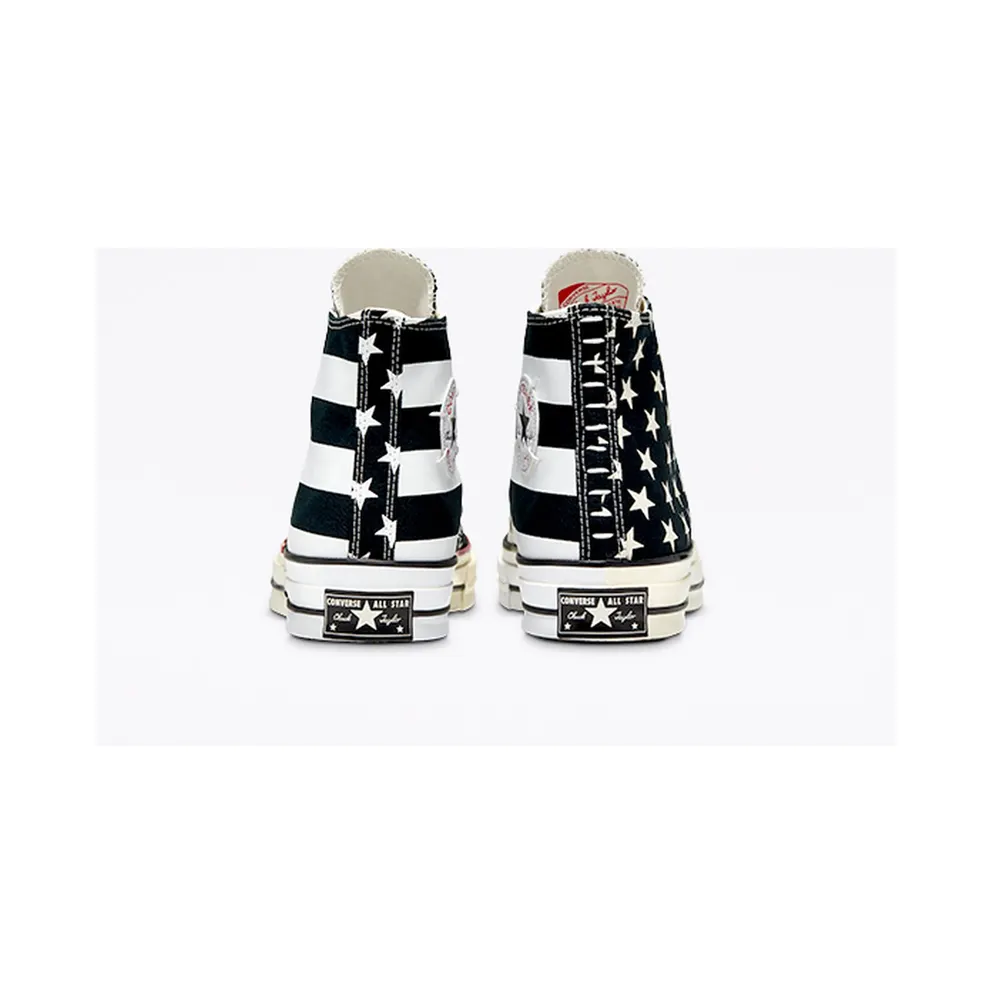 Converse Chuck 70 Archive Restructured Hi American Flag Black White Black/White-Egret (166425C)