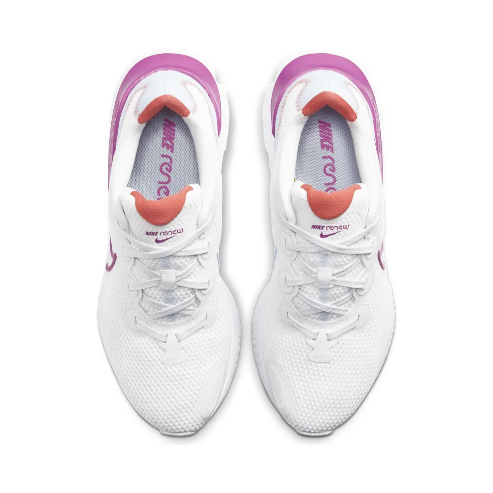 Nike Renew Run “Summit White / Hydrogen Blue / Fire Pink / Ember Glow” (CK6360-100)