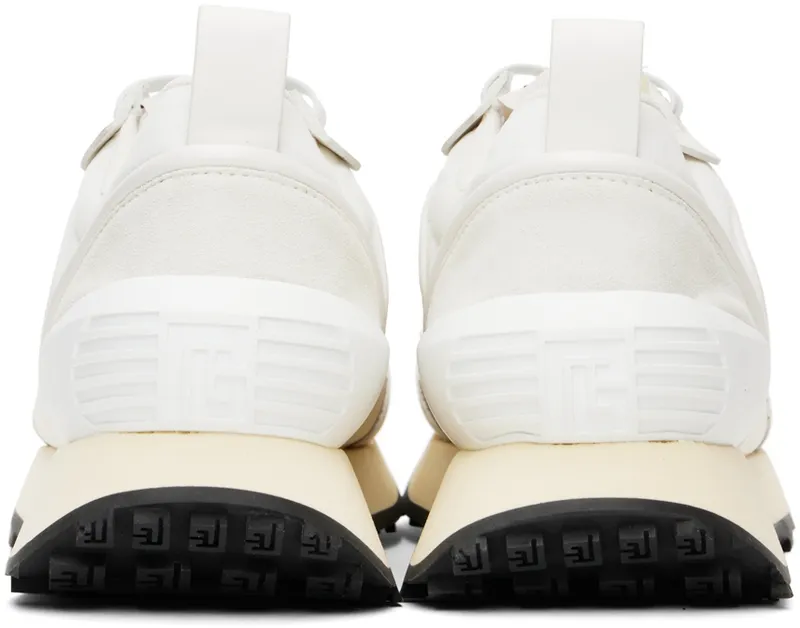 Balmain White Racer Sneakers (YM1VI305TSYH)