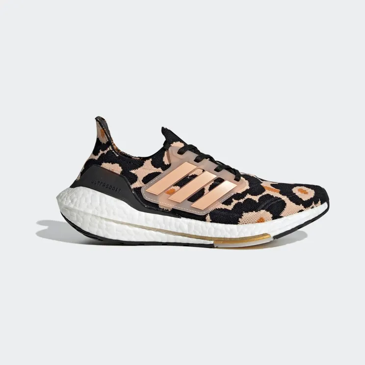 adidas Ultraboost 21 x Marimekko Core Black / Halo Blush / Gold Metallic (H01087)