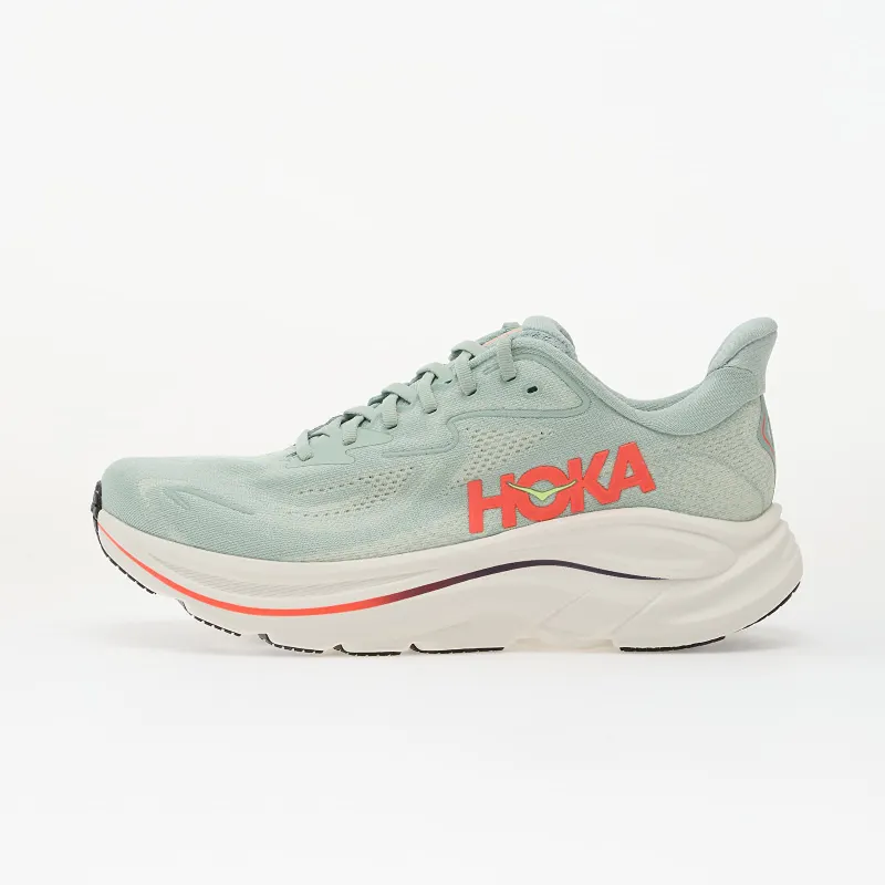 Hoka Clifton 10 “Sage / Neon Flame” (1162030-SGNN)