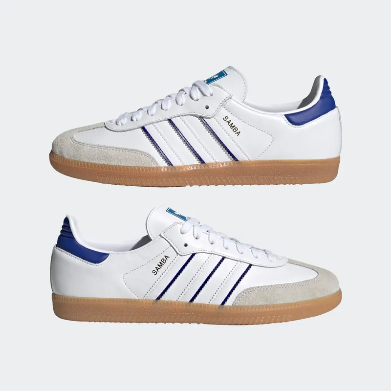 Adidas Samba Cloud White / Lucid Blue / Gum (IG2339)