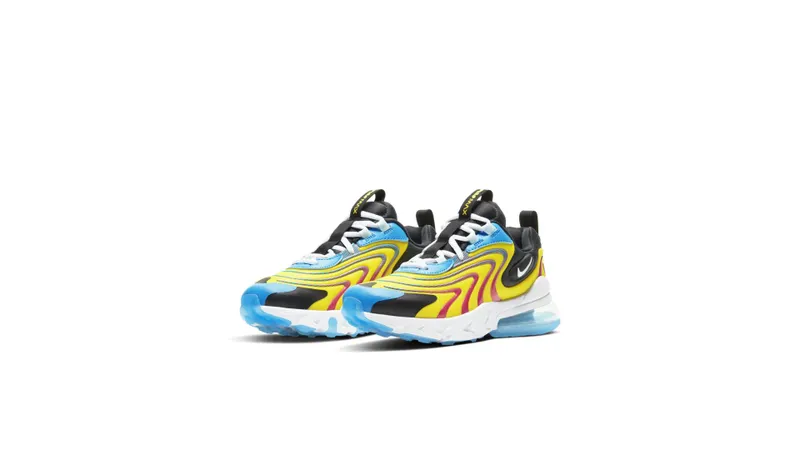 Nike Air Max 270 React Yellow Red (GS) Yellow/Red-Blue-Black-White (CD6870-700)