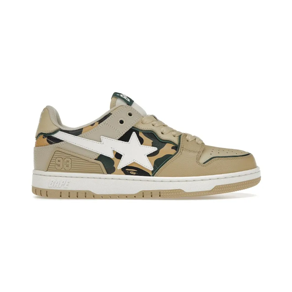 A Bathing Ape Sk8 Sta Beige Yellow Camo (1J30-191-026-BEI)