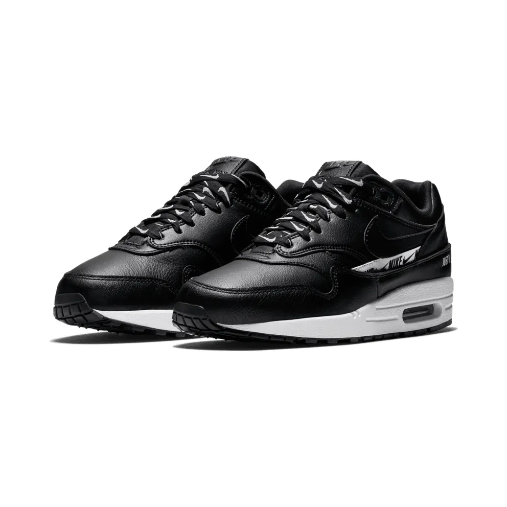 Nike Air Max 1 Overbranding Black (W) Black/Black-White-Black (881101-005)