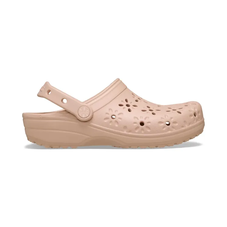 Crocs Classic Floral Cut-Out Clog Pink Caramel (210927-7AF)