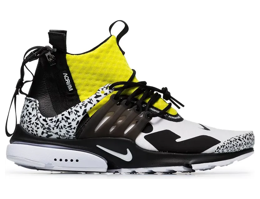 Nike Acronym X Nike Presto sneakers with leren afwerking – Grey (AH7832)