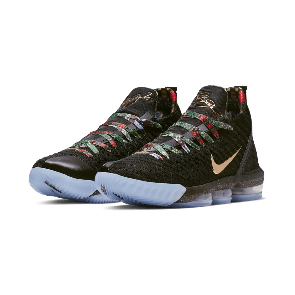Nike LeBron 16 Watch the Throne Black/Metallic Gold-Rose Frost (CI1518-001)