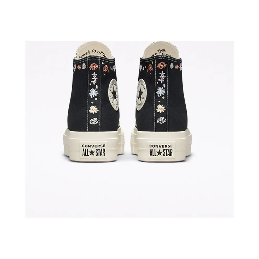 Converse Chuck Taylor All Star Lift Platform Embroidered Floral Black/multi/egret (A01592C)